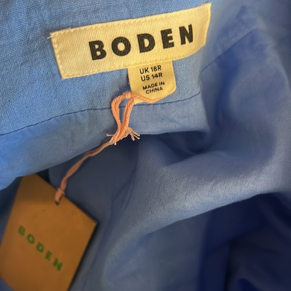 Boden Anna Double Cloth Short Dress
Ocean Blue (Size 14) - Picture 9 of 10